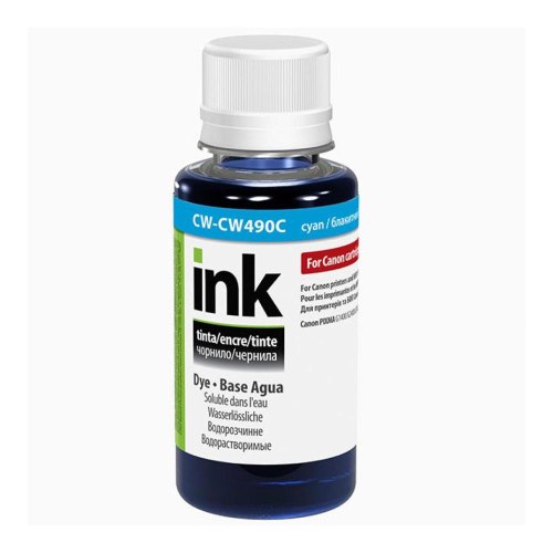 Чорнило ColorWay Canon GI-490 PIXMA G1400/G2400/G3400 100мл Cyan