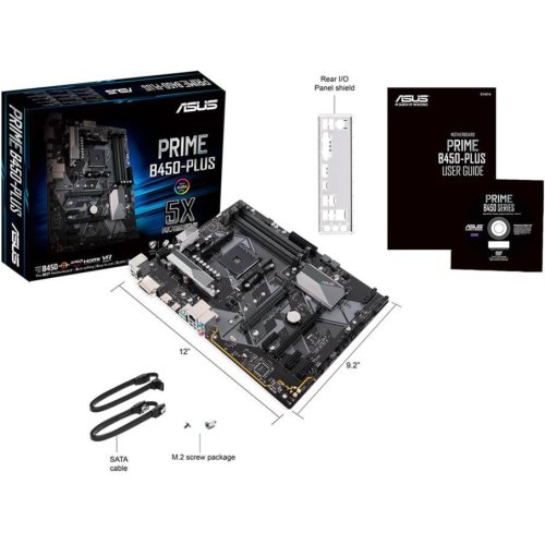Материнська плата Asus Prime B450-Plus