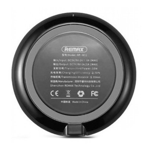 Бездротовий зарядний пристрій Remax Linon RP-W11, 10W, Black
