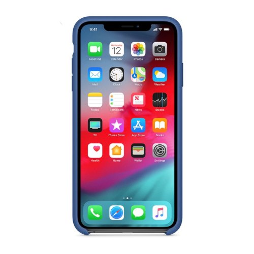 Чохол Apple Silicone Case для iPhone Xs, Delft Blue