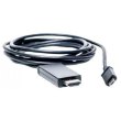 Кабель-перехідник PowerPlant micro USB - HDMI (MHL) 1.8 м (KD00AS1239) Black