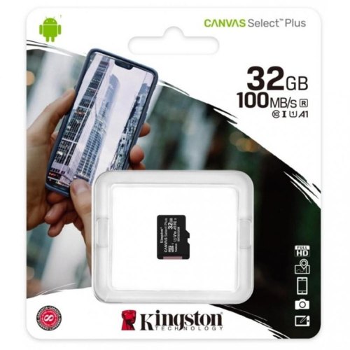 microSDHC карта 32Gb Kingston class10 без адаптера UHS-I R100MB/s (SDCS2/32GBSP)