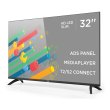 Телевізор ERGO 32DH3000 LED,1366x768,60Гц,DVB-C,DVB-T2,DVB-S2,200 кд/м²,6х2Вт