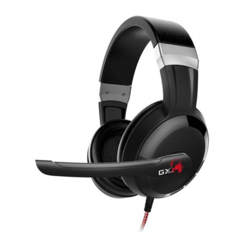 Гарнітура дротова, повнорозмірна, Genius HS-G580 Black (31710202100), стерео, 3,5мм mini jack, опір 32 Ом, чутливість 105дБ