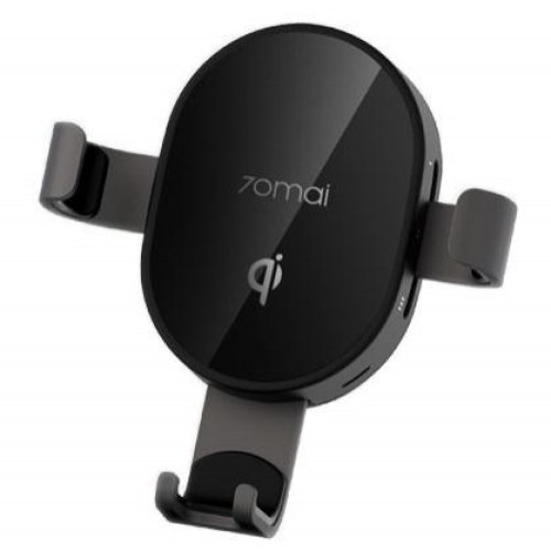 Автомобільний тримач + бездротовий зарядний пристрій Xiaomi 70mai Wireless Car Charger Global (PB01) Black