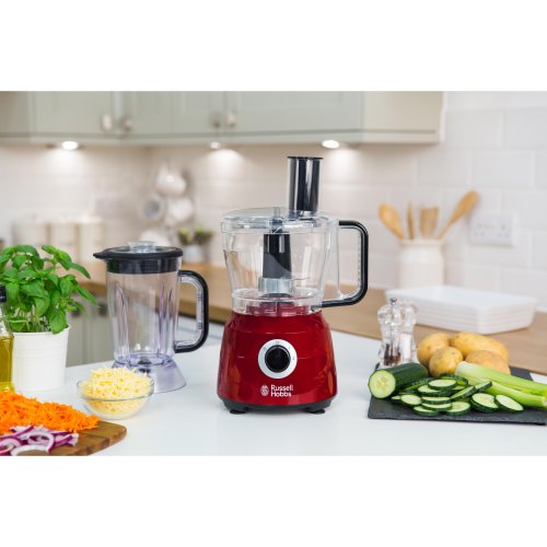Кухонна машина Russell Hobbs Desire 600Вт, чаша-пластик, корпус-пластик, червоний