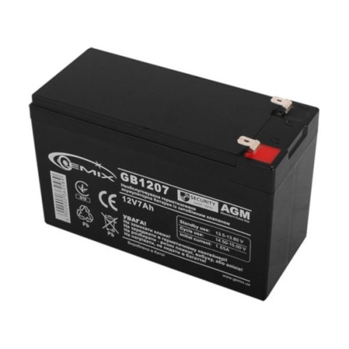 Акумуляторна батарея  Gemix GB1207 / 12V 7Ah (black)