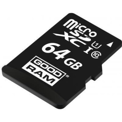 microSDXC карта 64GB GoodRam class10 UHS-1 з SD адаптером (M1AA-0640R12)