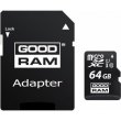 microSDXC карта 64GB GoodRam class10 UHS-1 з SD адаптером (M1AA-0640R12)