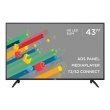 Телевізор ERGO 43DF3000 LED,1920x1080,60 Гц,8мс,DVB-T,DVB-C,DVB-S,DVB-S2,DVB-T2,250кд/м²,2x8 Вт