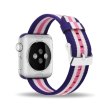 Ремінець Woven Nylon for Apple Watch 38/40mm White/Pink (HCopy)