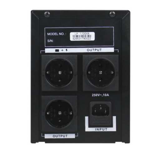ПБЖ, 1700VA, LogicPower LP-1700VA (LP8295) Потужність, Вт - 1020 Вт, потужність, ВА - 1700 В*А, кількість АКБ - 2