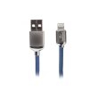 Кабель Cablexpert CCPB-L-USB-07B lightning, 2.4 A, 1.0m, Blue