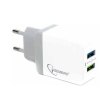 Мережевий зарядний пристрій Gembird MP3A-UC-AC10 2USB (5V/3.4A) White