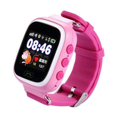 Смарт годинник дитячий (GPS Tracker) Q90 (pink)