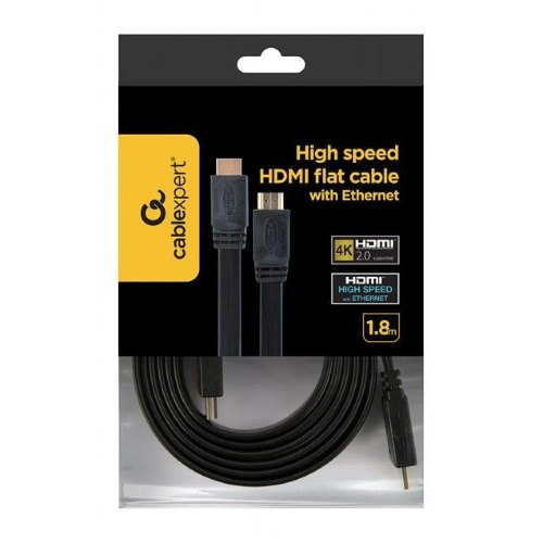Кабель HDMI (папа) to HDMI (папа), 180см, Cablexpert (CC-HDMI4F-6), v1.4, 1.8м