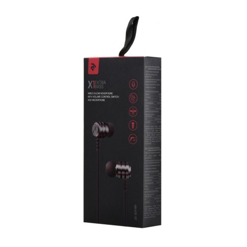 Гарнітура 2E X1 Extra Bass Black (2E-IEX1BK)