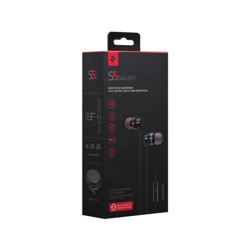 Гарнітура 2E S5 Galaxy Black (2E-IES5BK)