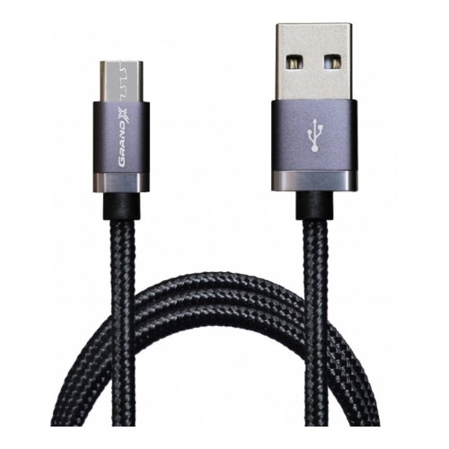 Кабель Grand-X USB-micro USB FM-07 3A, 1m, Black