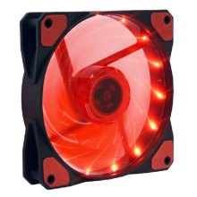 Кулер для корпусу, Cooling Baby (12025BRL)120x120x25мм BB, 22дБ, червоний round LED 12V,1000 об/хв, 3-pin+4-pin(Molex)