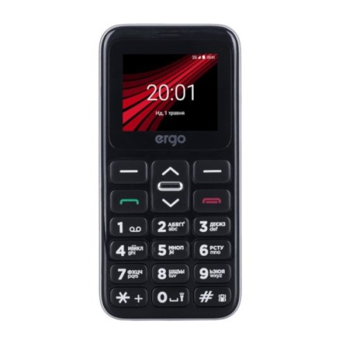 Мобільний телефон ERGO F186 Solace Silver