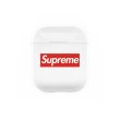 Airpods 1/2 plastic Clear case, Supreme