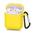 Airpods 1/2 Blueo Liquid Silicon+Metal Hook Case Paste Yellow
