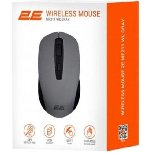 Мишка бездротова, 2E MF211 WL Grey