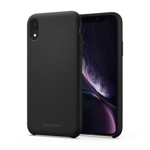 Чохол Spigen Apple iPhone XR Silicone Fit, Black