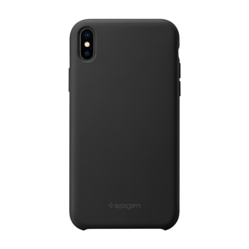 Чохол Spigen Apple iPhone XS/X Silicone Fit, Black
