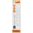 Мережевий фільтр живлення PATRON 0.5 m3*1mm2 (SP-1062U) 6 розеток BLACK (EXT-PN-SP-1062U)
