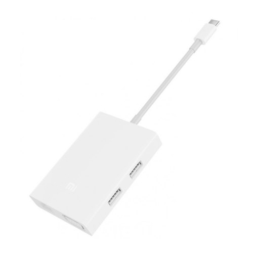 Адаптер Xiaomi Mi Multi-Adapter USB-C to VGA and Gigabit Ethernet (JGQ4005TY), White