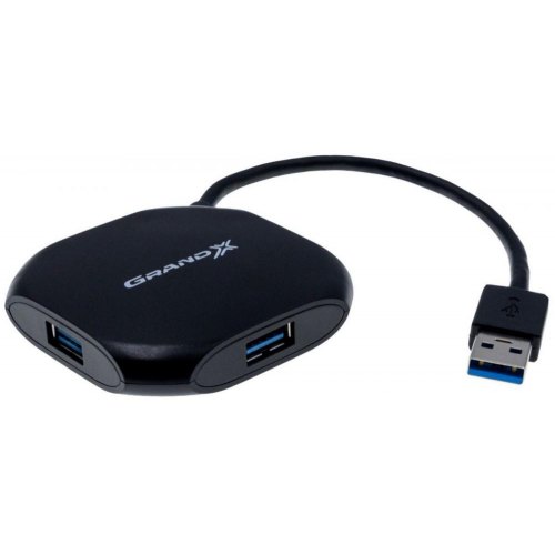 USB хаб Grand-X Travel 4 порта USB 3.0 Black (GH-415)