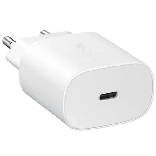 Мережевий зарядний пристрiй Samsung EP-TA800XBEGRU 25W Adaptive Fast Charging + Power Delivery (Type-C + Type-C cable), Black