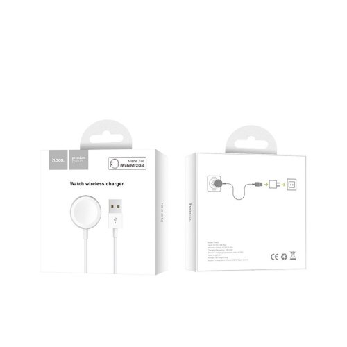 Бездротовий зарядний пристрій HOCO CW16i iWatch, White