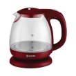 Електрочайник Satori SGK-4101-RD,1 л/ 900-1100ВТ, диск, скло, підсвічування