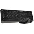 Комплект бездротовий (клавіатура+мишка), A4Tech FG1010 (Grey)