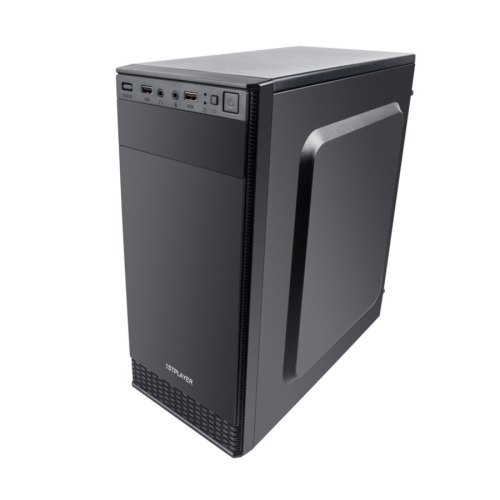 Корпус з БЖ, 450W 1stPlayer M1-450PLS Black 450W-12cm, 2хUSB2.0, 1хUSB3.0