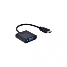 Перехідник STLab U-990 black HDMI male - VGA