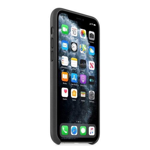 Чохол Apple Leather Case iPhone 11 Pro Max, Black ORIGINAL