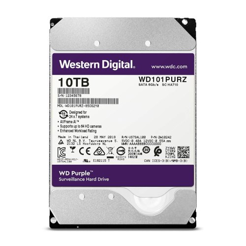Жорсткий диск 3.5 Western Digital Purple 10TB (WD101PURZ)