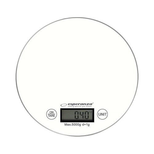 Ваги кухоннi Esperanza Scales EKS003W White, 5кг, скло