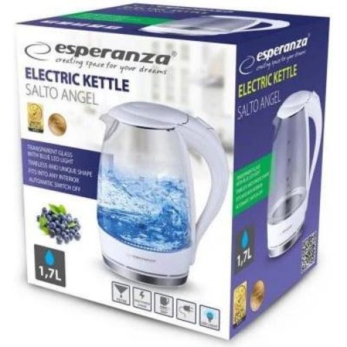 Електрочайник Esperanza Kettle EKK011W White