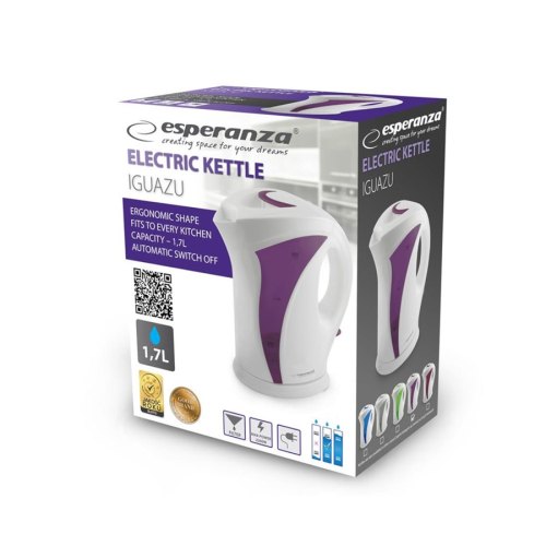 Електрочайник Esperanza Kettle EKK018 White-Violet