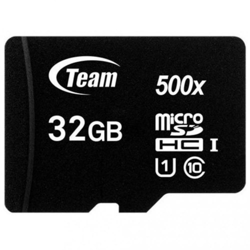 microSDHC карта 32GB Team class10 UHS-1 з SD адаптером (TUSDH32GCL10U03)