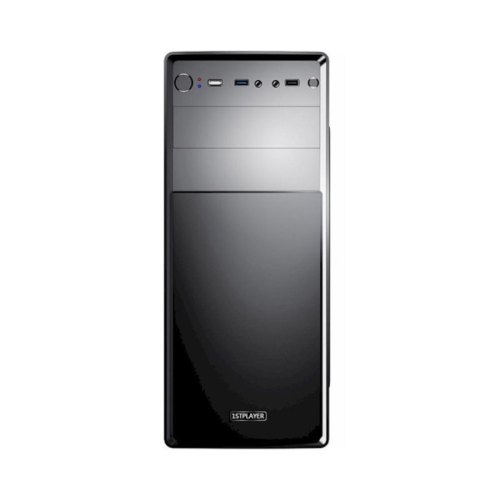 Корпус з БЖ, 450W 1stPlayer А2-450PLS Black 450W-12cm, 2хUSB2.0, 1хUSB3.0