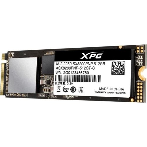 Накопичувач SSD NVMe M.2 2280 ADATA XPG SX8200 Pro 512GB PCIe 3.0 3D TLC (ASX8200PNP-512GT-C)