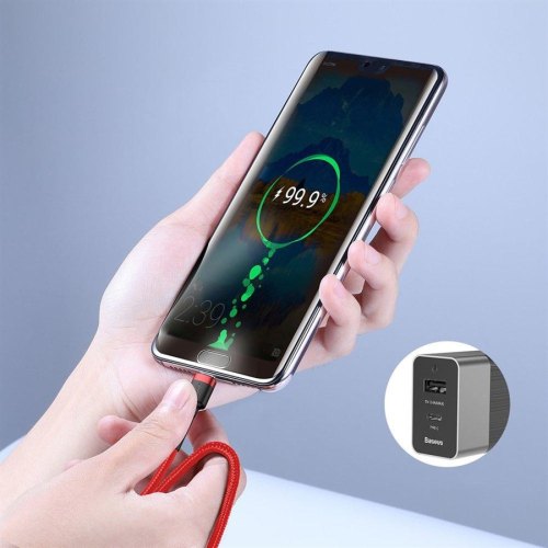 Кабель Baseus Cafule PD2.0 60W flash charging USB Type-C to Type-C (20V 3A) 1.0m Grey/Black
