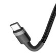 Кабель Baseus Cafule PD2.0 60W flash charging USB cable Type-C to Type-C (20V 3A)2M Gray/Black