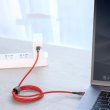 Кабель Baseus Cafule PD2.0 60W flash charging USB cable Type-C to Type-C (20V 3A)2M Gray/Black